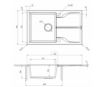 Slika sudopera andante flush 78/mgr/0 (zqn s11f)