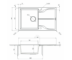 Slika sudopera andante flush 78/mgr/0 (zqn s11f)